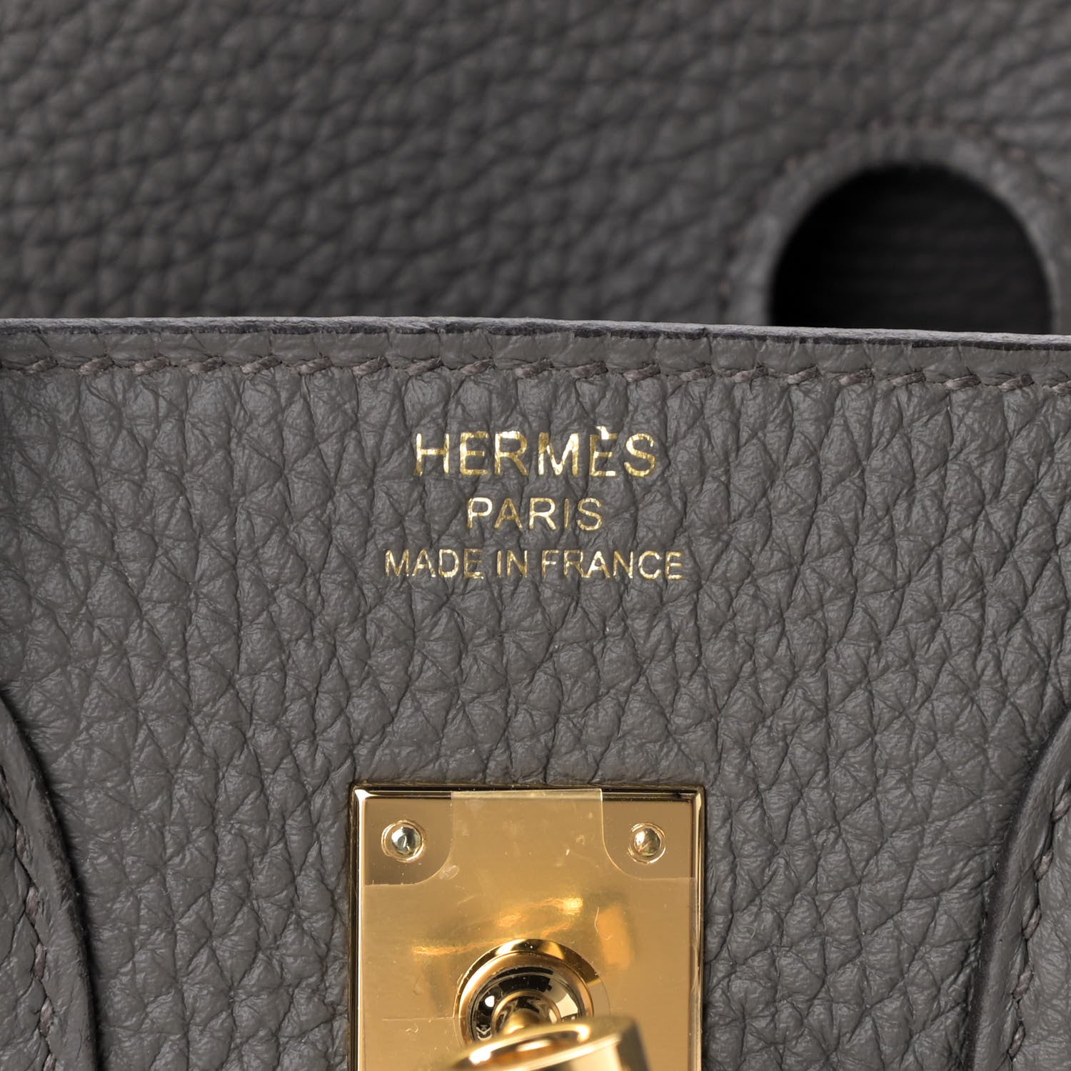 Hermes Togo Birkin 25 Etain 5 of 6