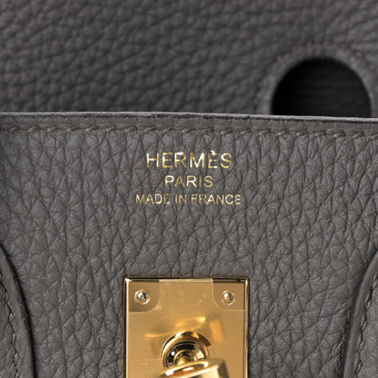 Hermes Togo Birkin 25 Etain 5 of 6