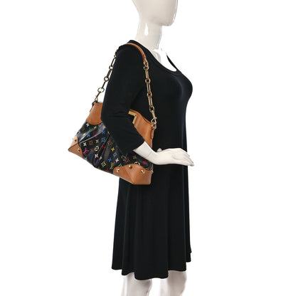 Louis Vuitton Monogram Multicolor Judy MM Black 2 of 8