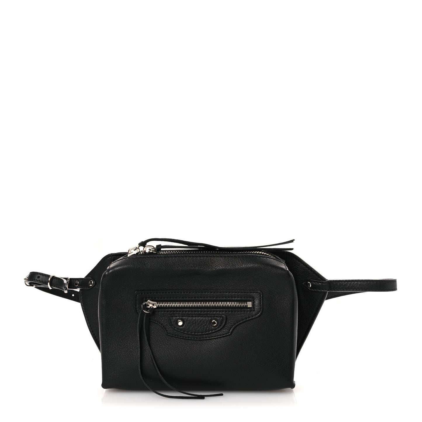 Calfskin Papier Belt Bag Black