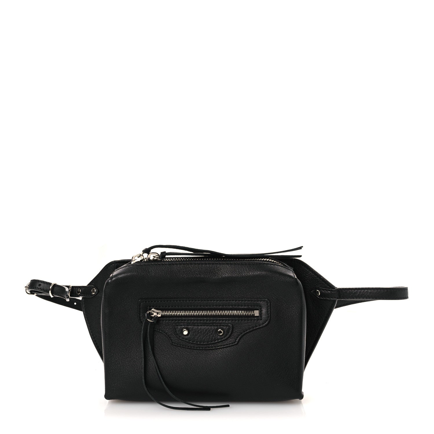 Balenciaga Calfskin Papier Belt Bag Black 1 of 9