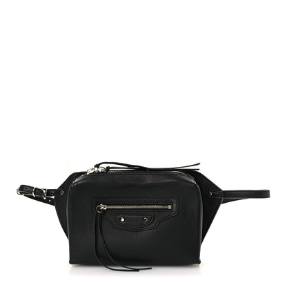 Balenciaga Calfskin Papier Belt Bag Black 1 of 9