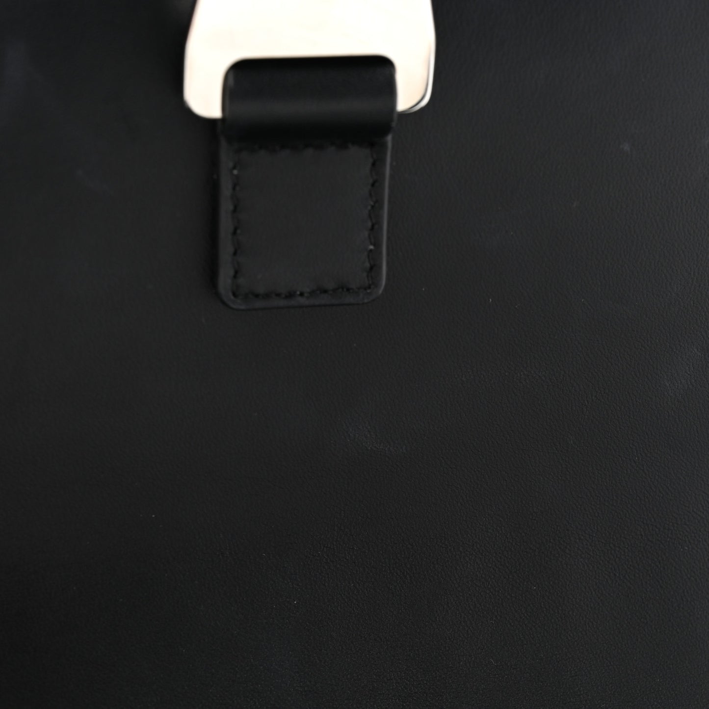 Calfskin Canvas Never Still Crossbody Flap Bag Black