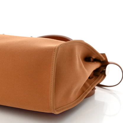 Hermes Toile Officier Vache Hunter Verso Herbag Zip PM 31 Dune Magnolia Fauve 12 of 12