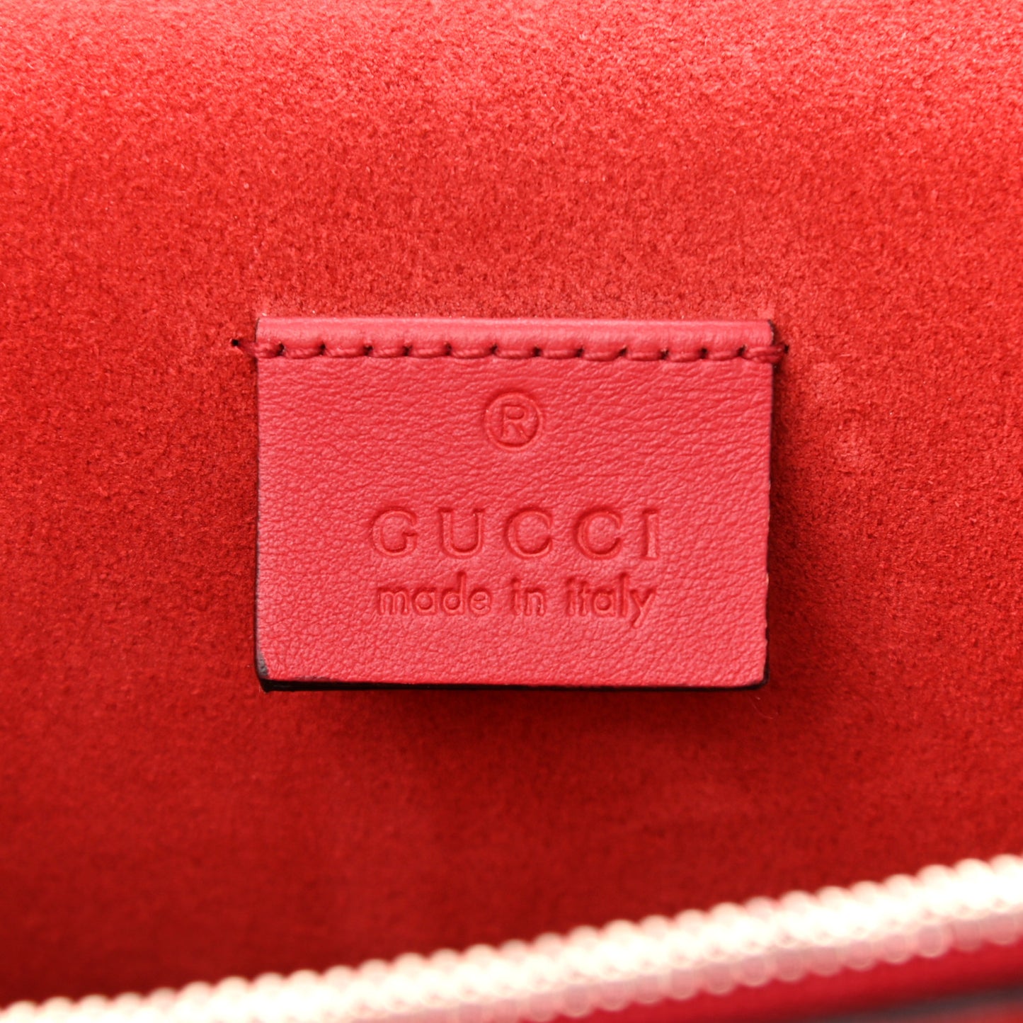 GG Supreme Monogram Suede Cudu Medium Dionysus Shoulder Bag Beige Ebony Vulcanic Red
