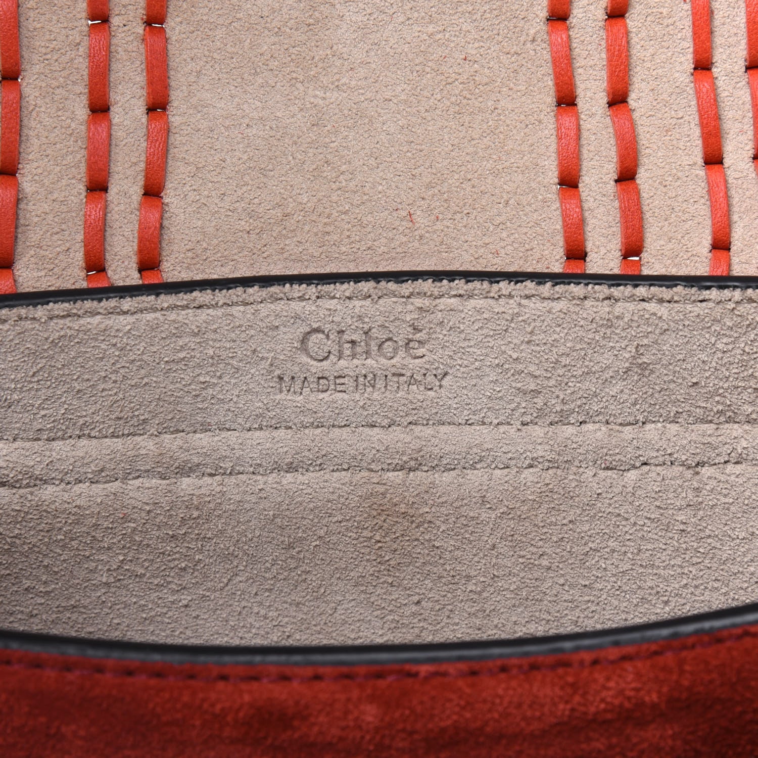 Chloe Suede Calfskin Braided Mini Hudson Shoulder Bag 6 of 15