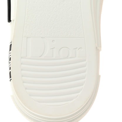 Christian Dior Technical Canvas Oblique Oblique Mens B23 Low Top Sneakers 43 White Orange 8 of 9
