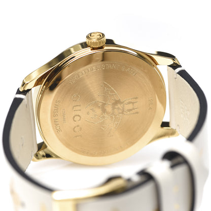 Gucci Stainless Steel Calfskin 38mm G-Timeless Bee Star Quartz Watch White 5 of 9