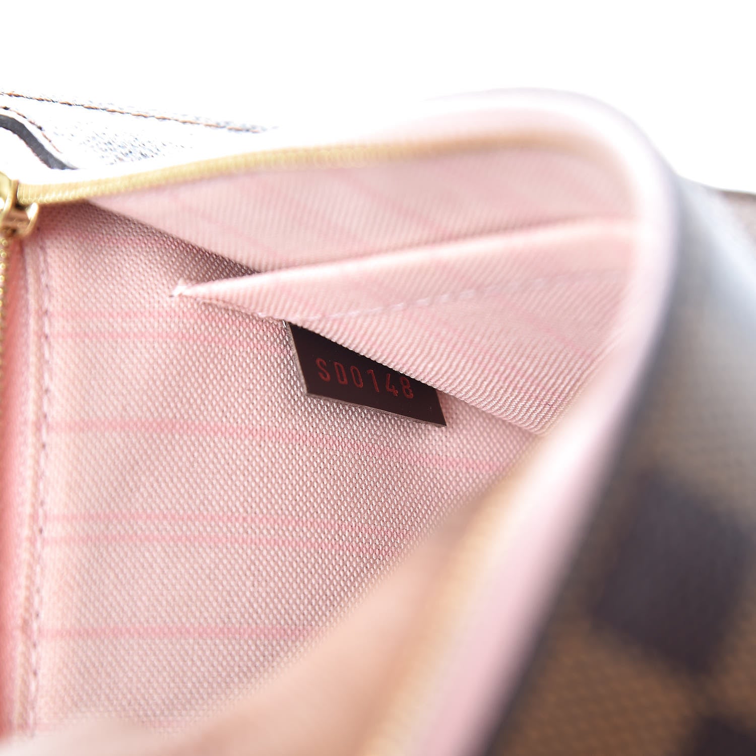 Louis Vuitton Damier Ebene Neverfull MM GM Pochette Rose Ballerine 8 of 8