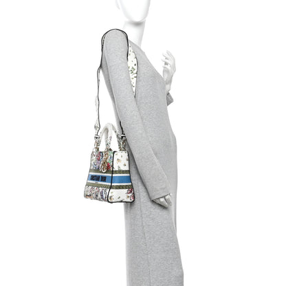 Christian Dior Canvas D-Constellation Embroidered Medium Lady D-Lite Latte Multicolor 2 of 9
