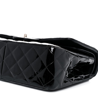Chanel Patent Quilted Jumbo Double Flap Black 9 of 10