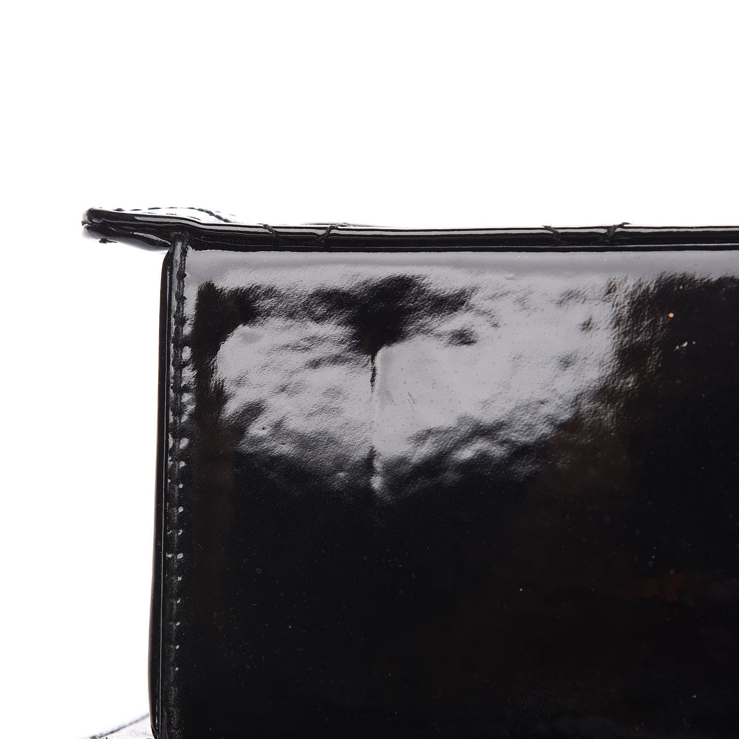 Chanel Patent Quilted CC Shoulder Bag Black 14 of 15