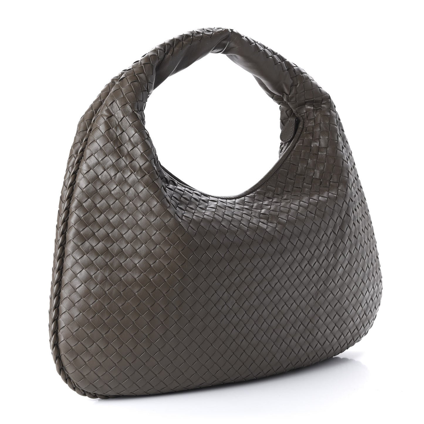 Nappa Intrecciato Medium Veneta Hobo Shadow
