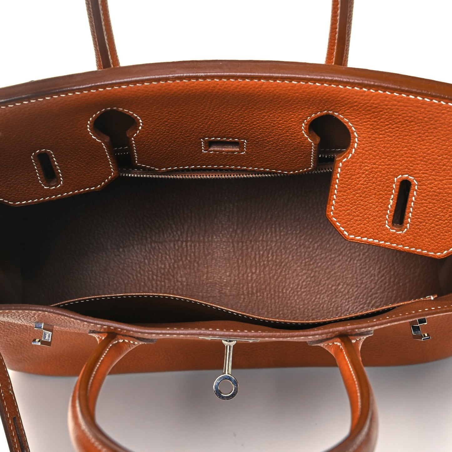 Natural Barenia Faubourg Birkin 30 Fauve