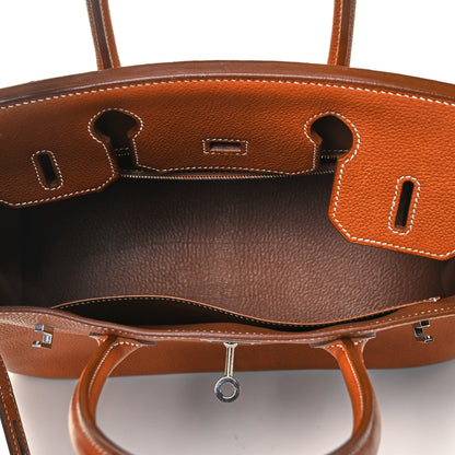 Hermes Natural Barenia Faubourg Birkin 30 Fauve 5 of 8