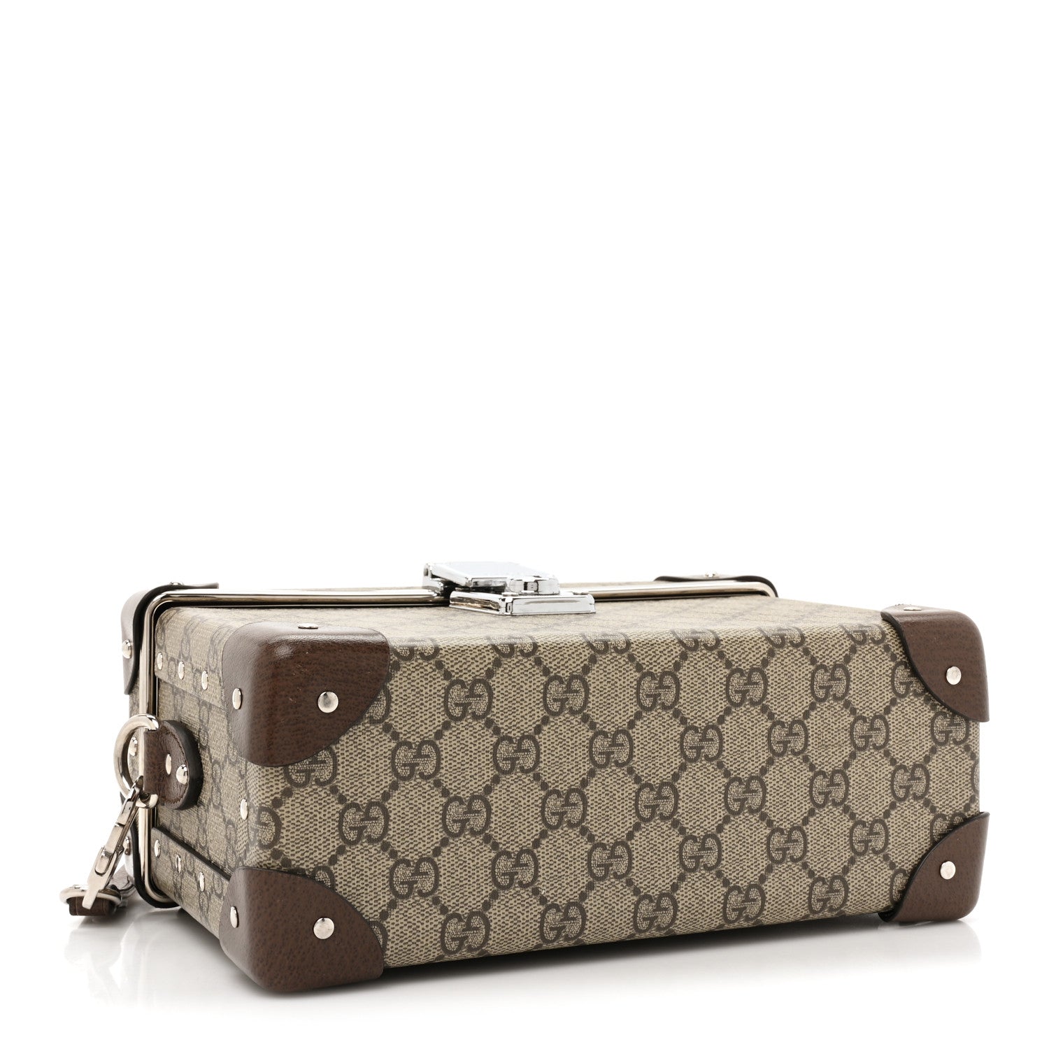 Gucci GG Supreme Monogram Globe-Trotter Beauty Case Brown 4 of 12