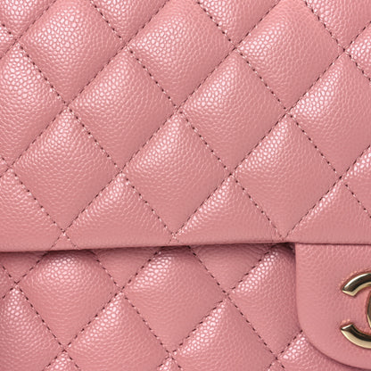 Chanel Caviar Quilted Medium Double Flap Pink 9 of 12