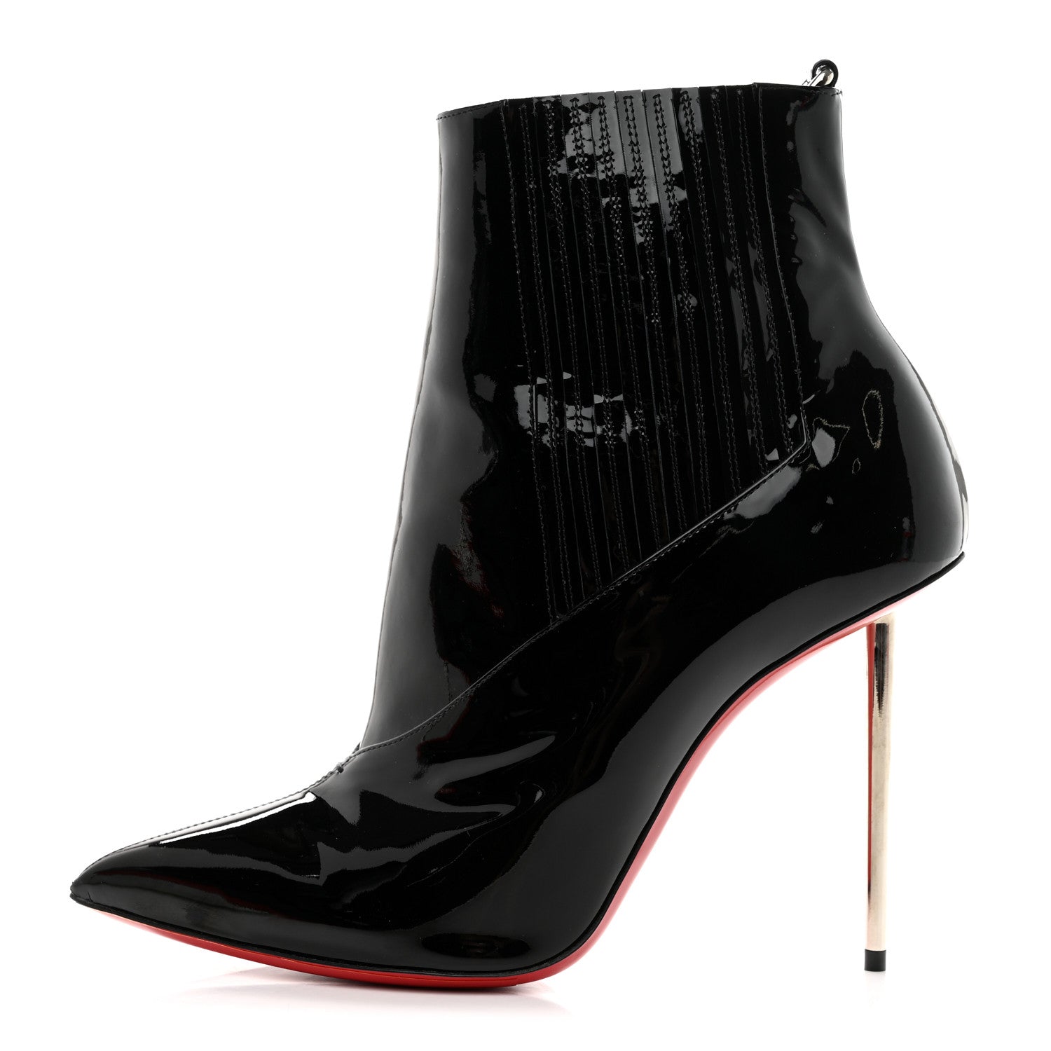 Christian Louboutin Patent Epic 100 Ankle Boots 40 Black 1 of 8