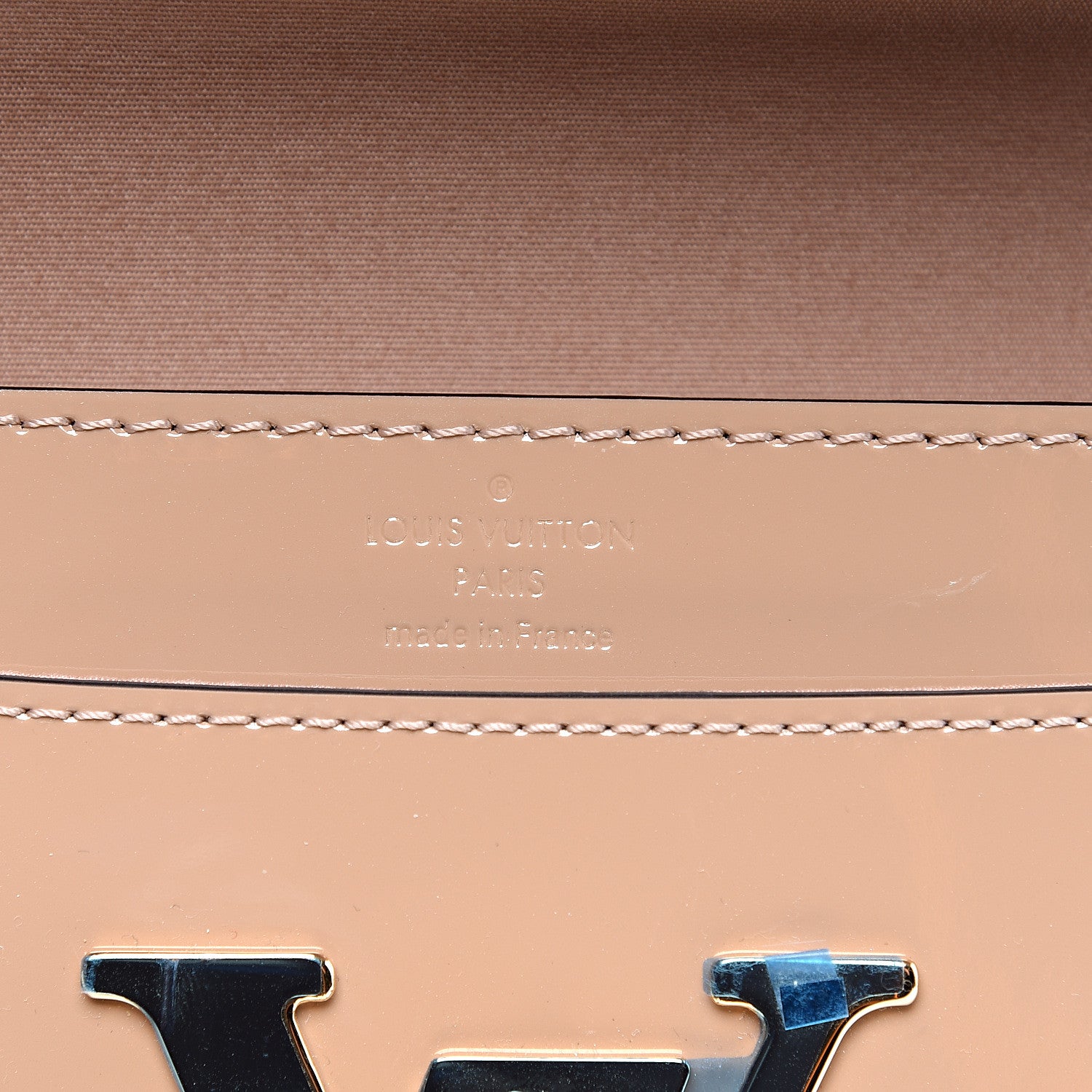 Louis Vuitton Patent Louise Clutch Nude 5 of 9