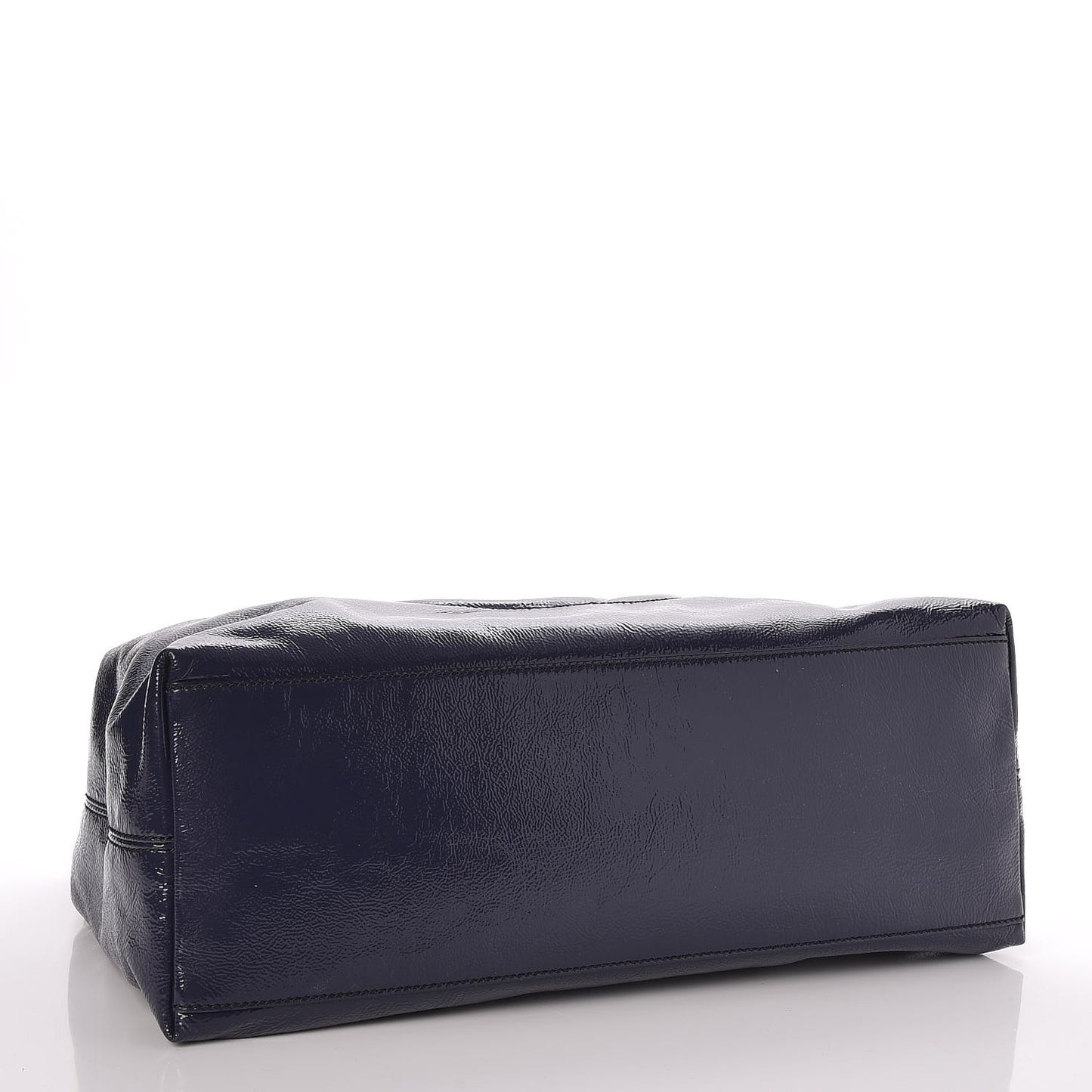 Patent Medium Soho Chain Shoulder Bag Uniform Blue