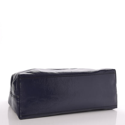 Gucci Patent Medium Soho Chain Shoulder Bag Uniform Blue 4 of 7