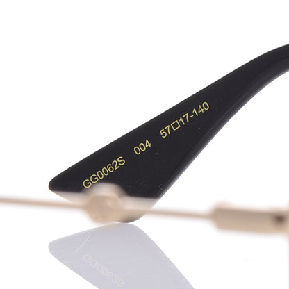 Gucci Glitter Aviator Sunglasses GG0062S Silver 5 of 7