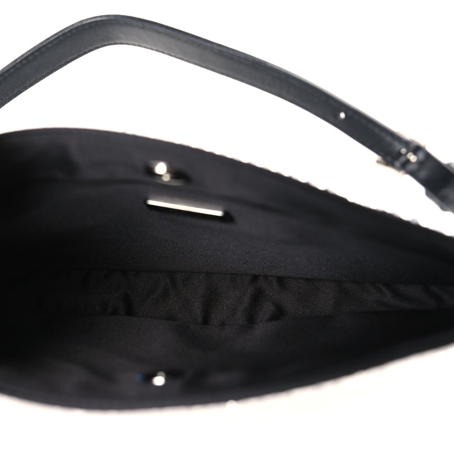 Satin Crystal Cleo Adjustable Strap Shoulder Bag Metal