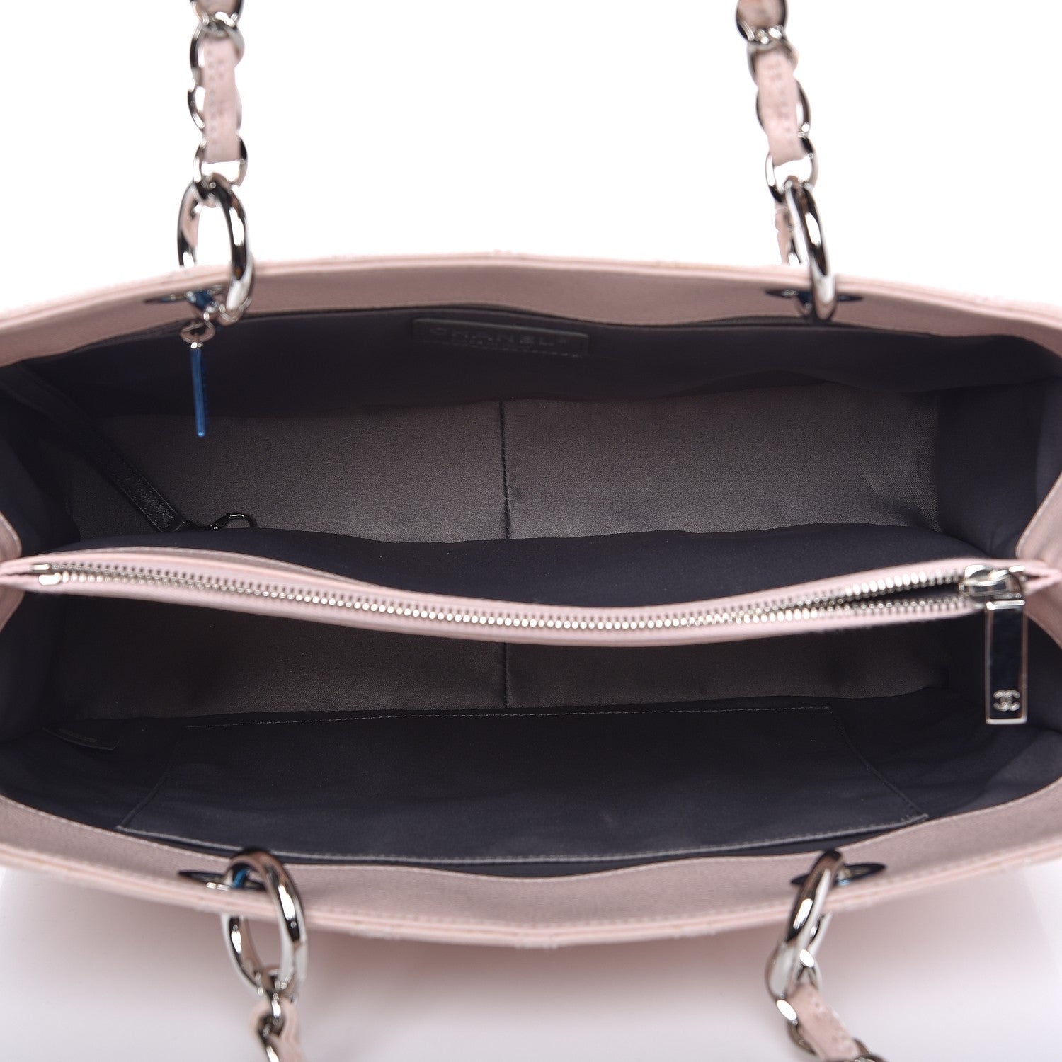 Chanel Caviar Quilted Grand Shopping Tote GST Light Pink 5 of 8