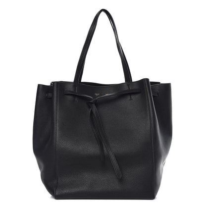 Celine Soft Grained Calfskin Medium Belt Cabas Phantom Black 1 of 8