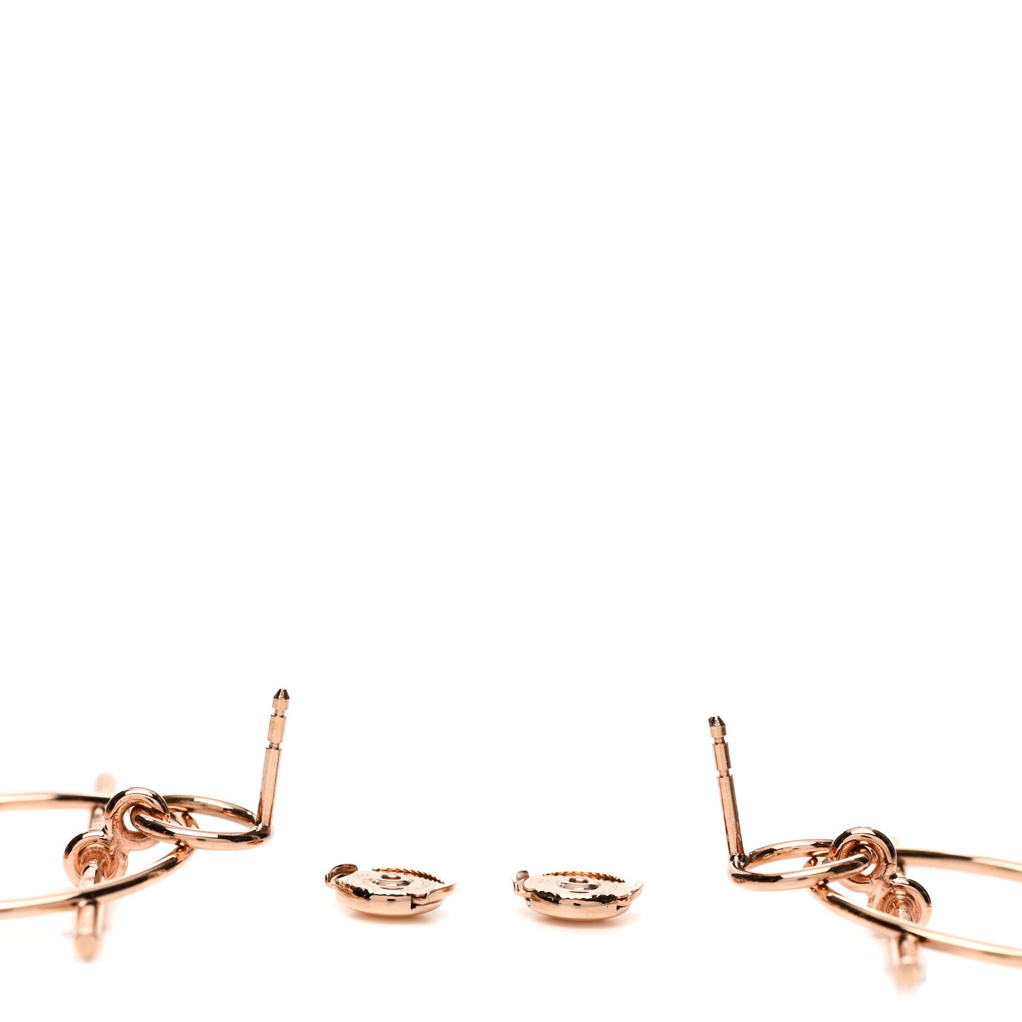 18K Rose Gold PM Loop Earrings