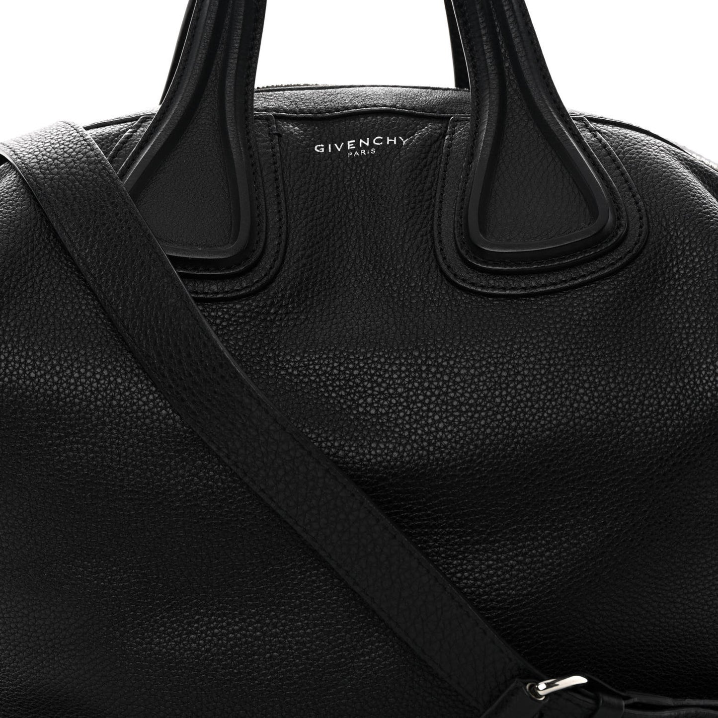 Waxy Grained Calfskin Medium Nightingale Black