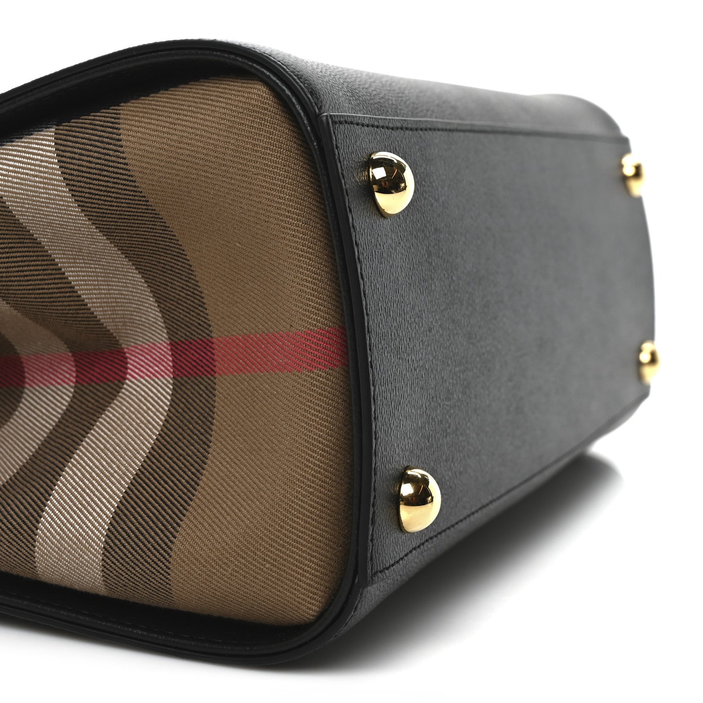 Calfskin Mega Check Small Banwell Tote Black