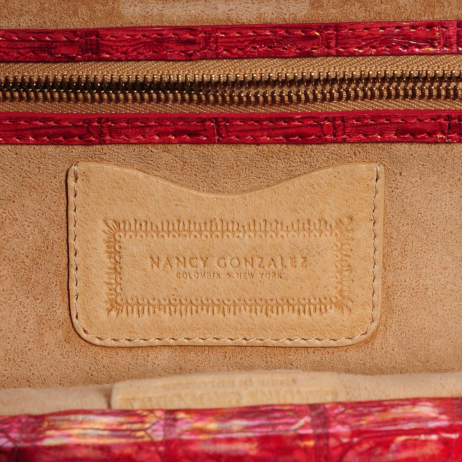 Nancy Gonzalez Crocodile Frame Clutch Orange 5 of 7