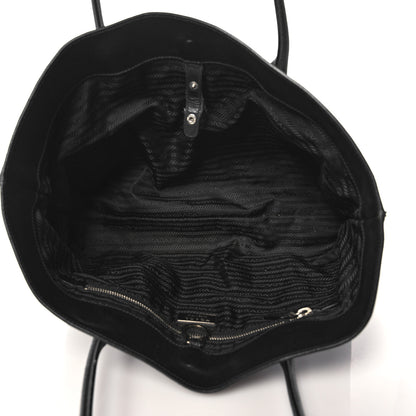 Prada Soft Calfskin Tote Black 5 of 19