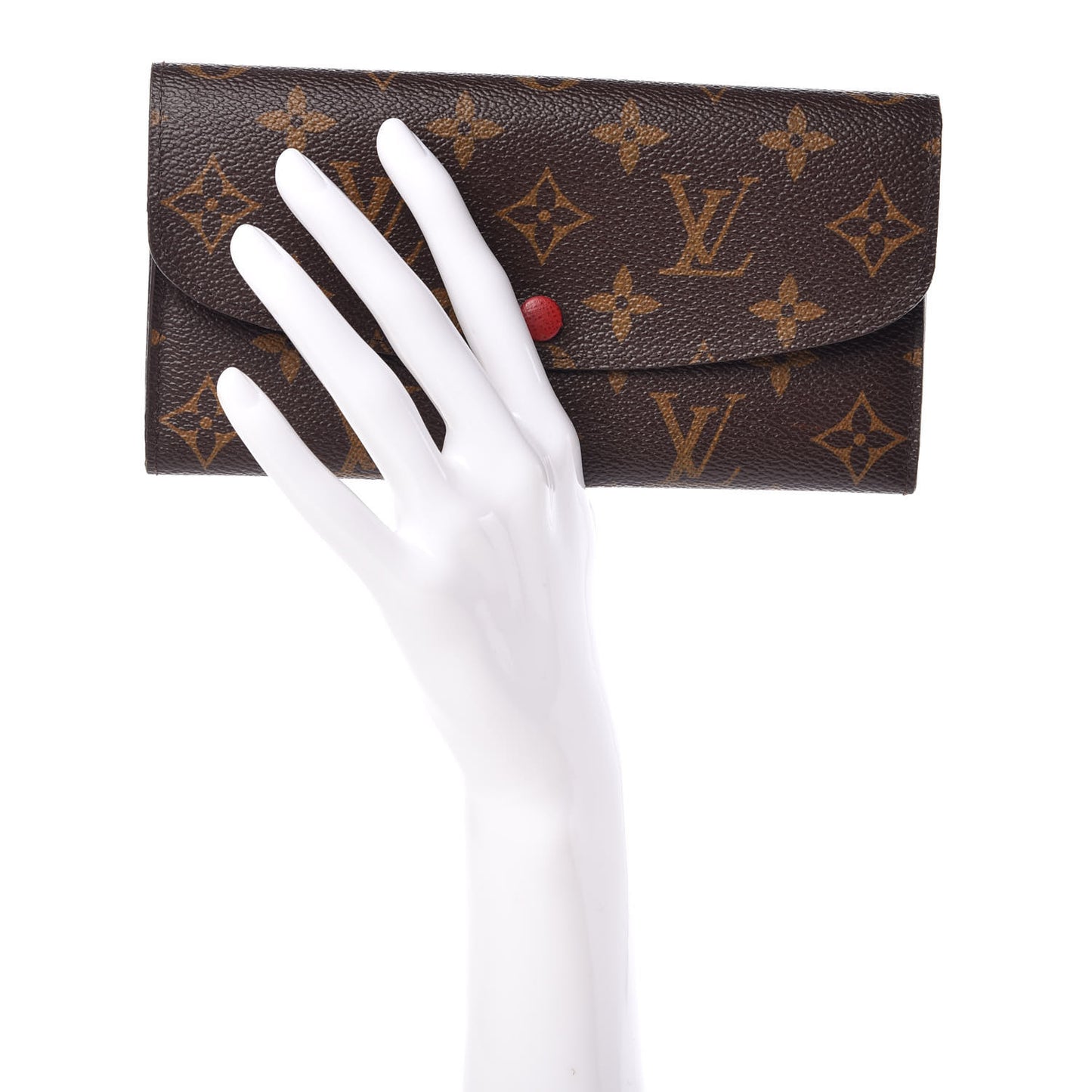 Monogram Emilie Wallet Red