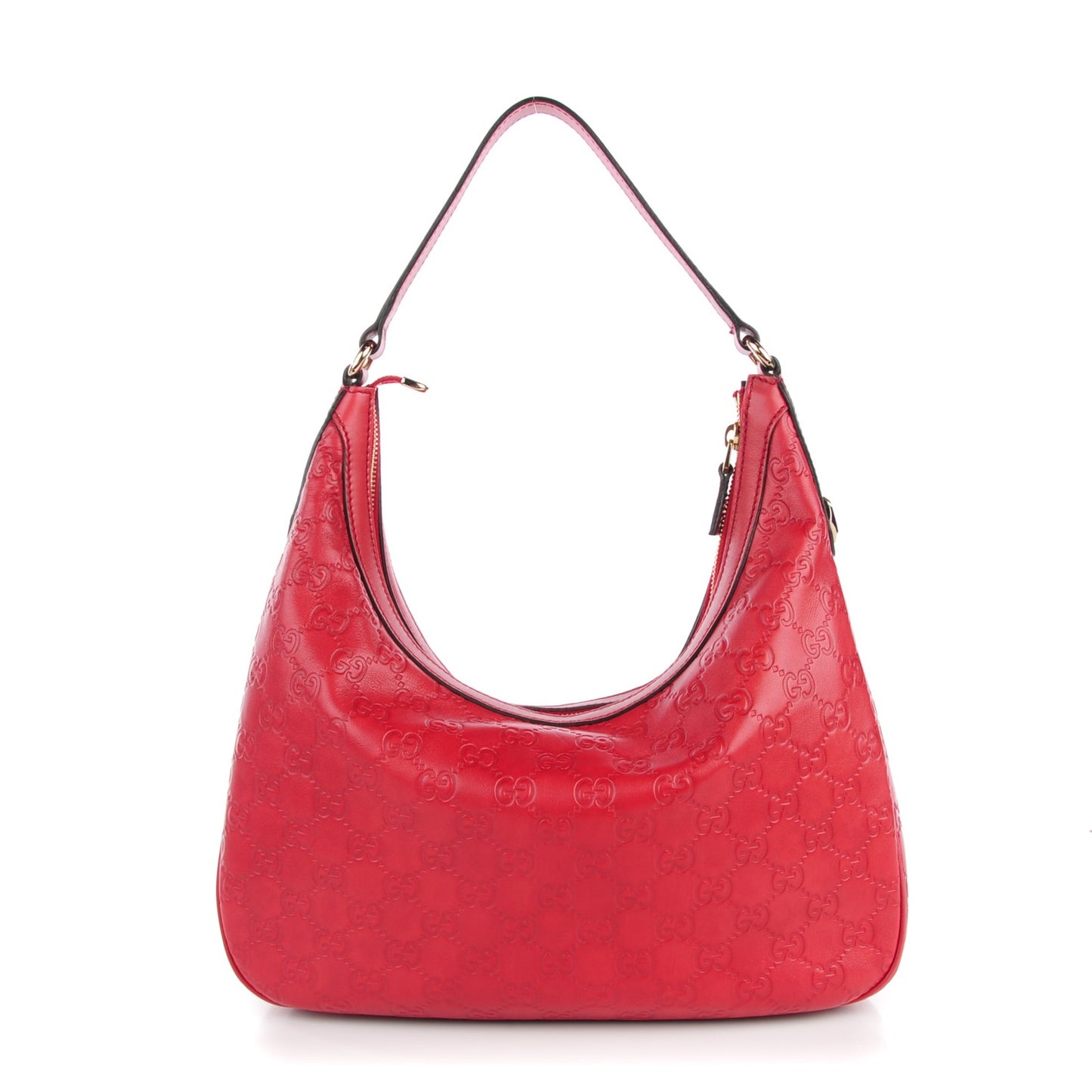Guccissima Small Charmy Hobo Red
