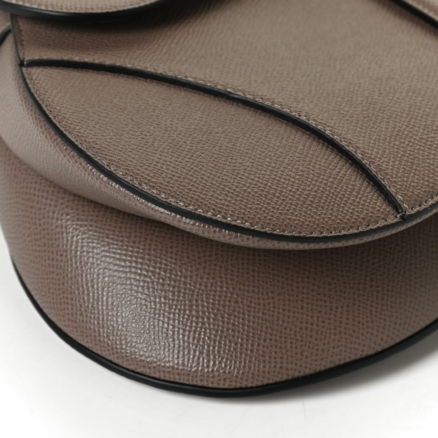 Christian Dior Grained Calfskin Saddle Bag Warm Taupe 11 of 14