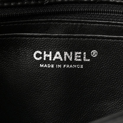 Chanel Lambskin Embroidered Camellia Follies Flap Black 6 of 12