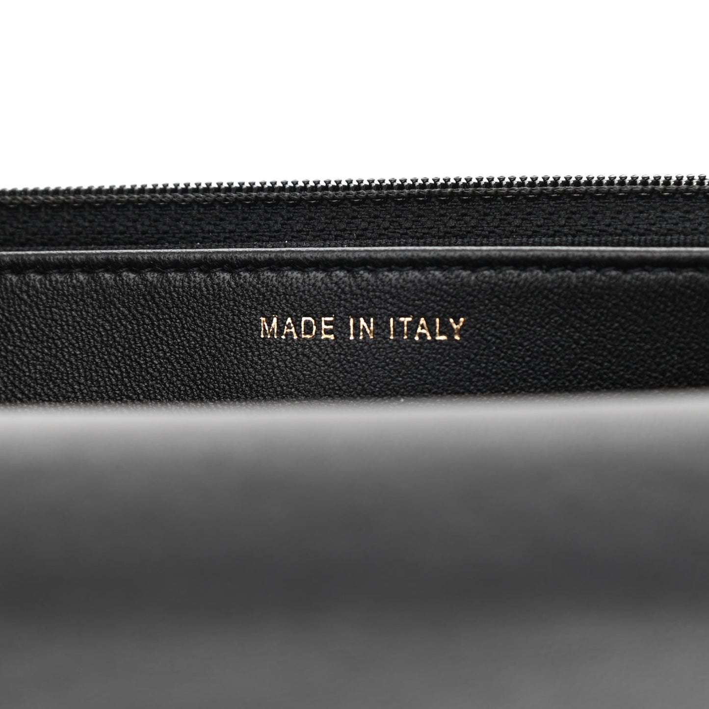 Lambskin Quilted Trendy CC Wallet On Chain WOC Black