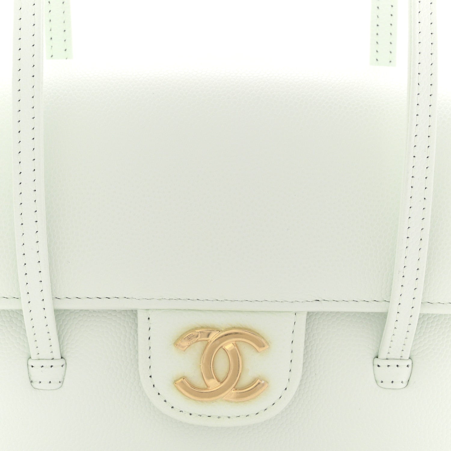 Chanel Shiny Caviar Mini Preppy Coco Shoulder Bag Light Blue 8 of 11