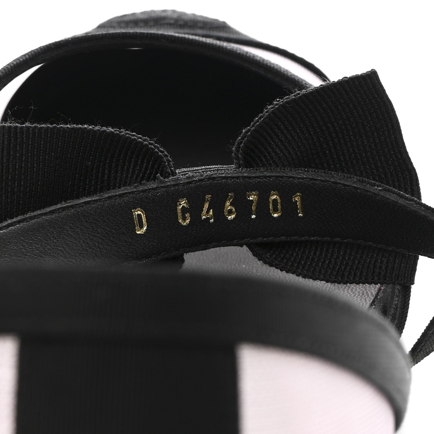 Chanel Mesh Grosgrain Mary Janes Flats 37 Light Pink Black 9 of 10