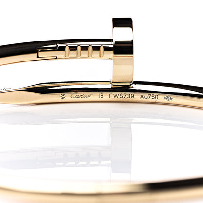 Cartier 18K Yellow Gold Juste Un Clou Bracelet 16 4 of 5