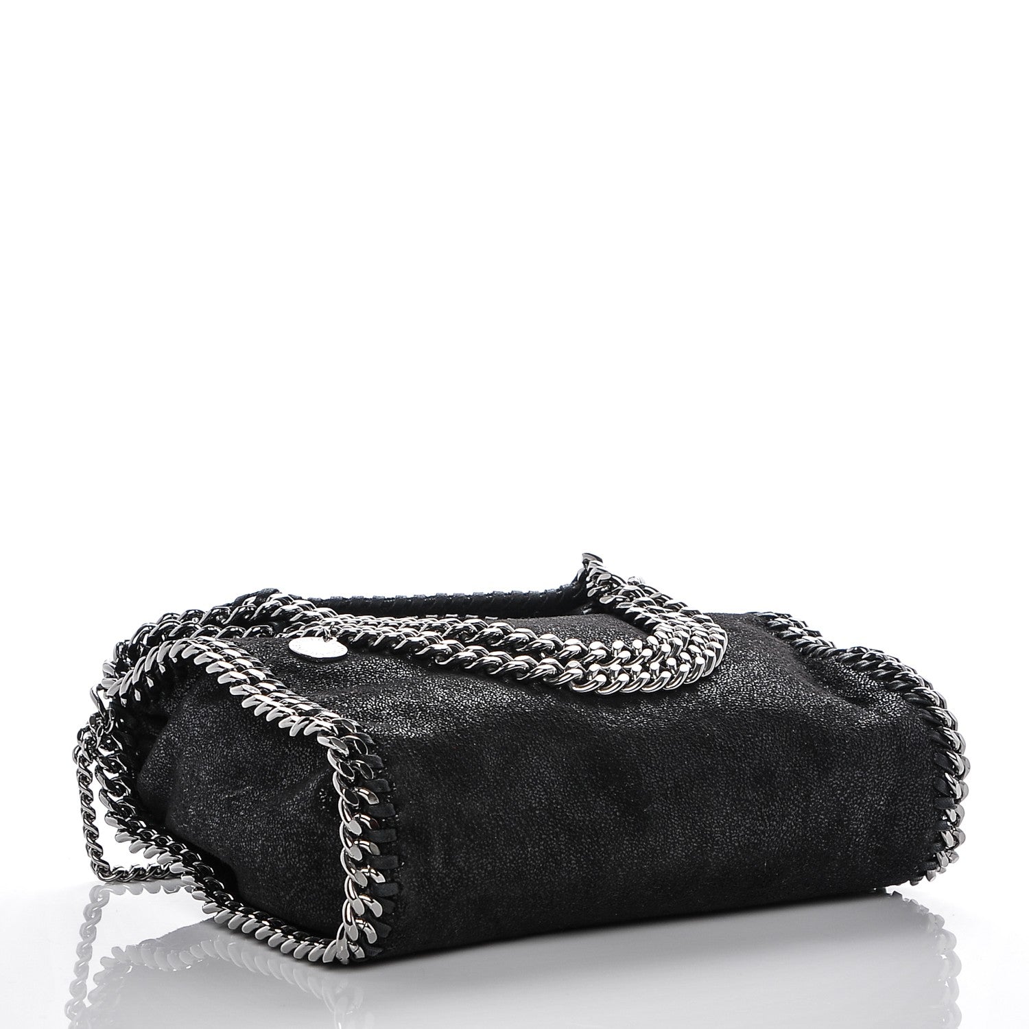 Stella McCartney Shaggy Deer Mini Falabella Tote Black 4 of 6