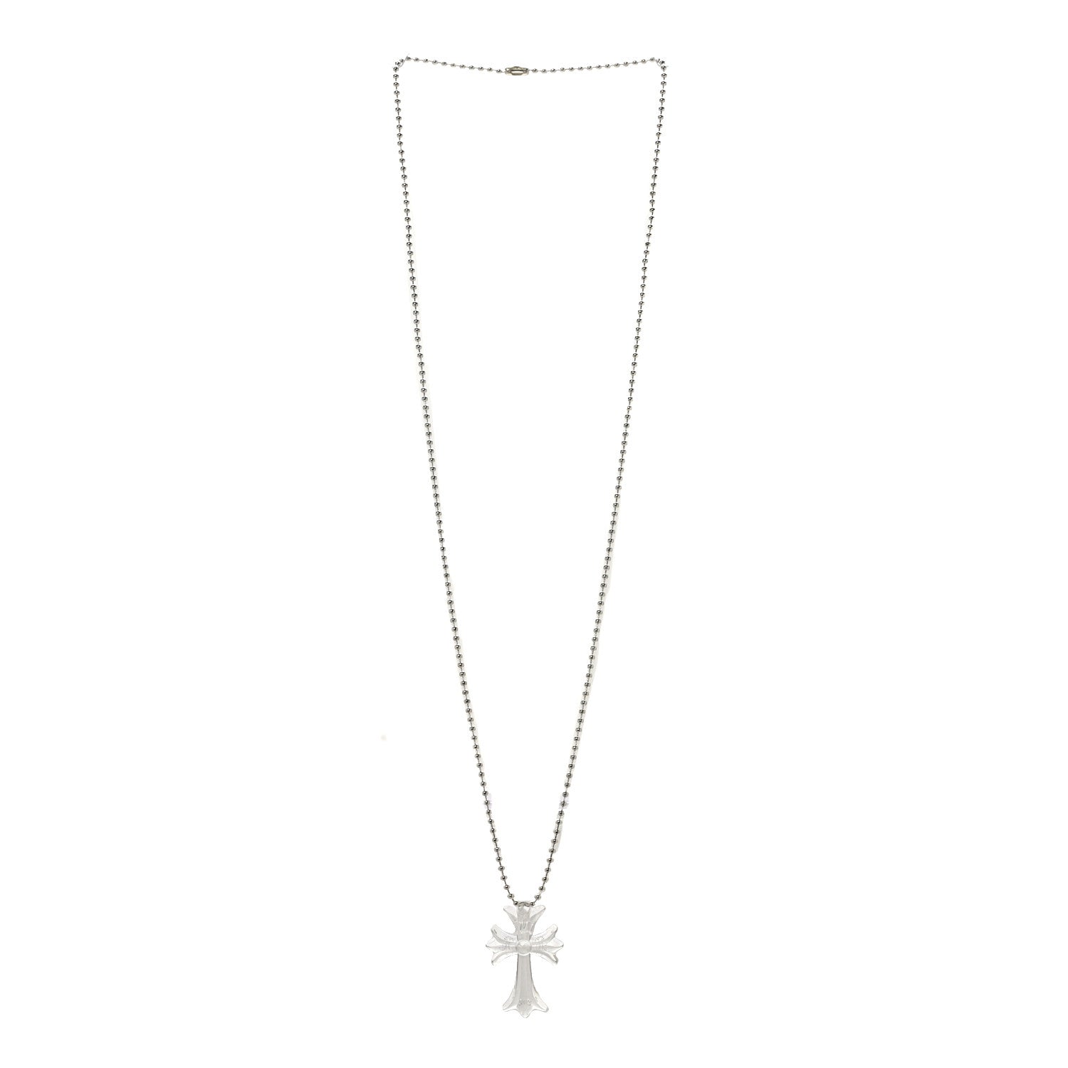 Chrome Hearts Metal Silicone Silichrome Cross Pendant Necklace Clear 3 of 7