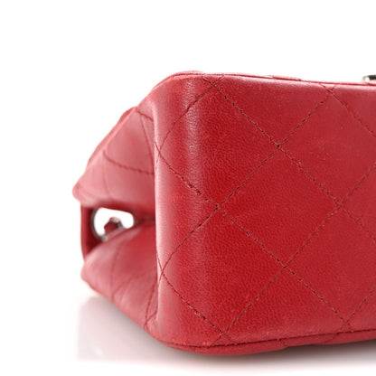 Chanel Lambskin Quilted Mini Square Flap Red 9 of 10