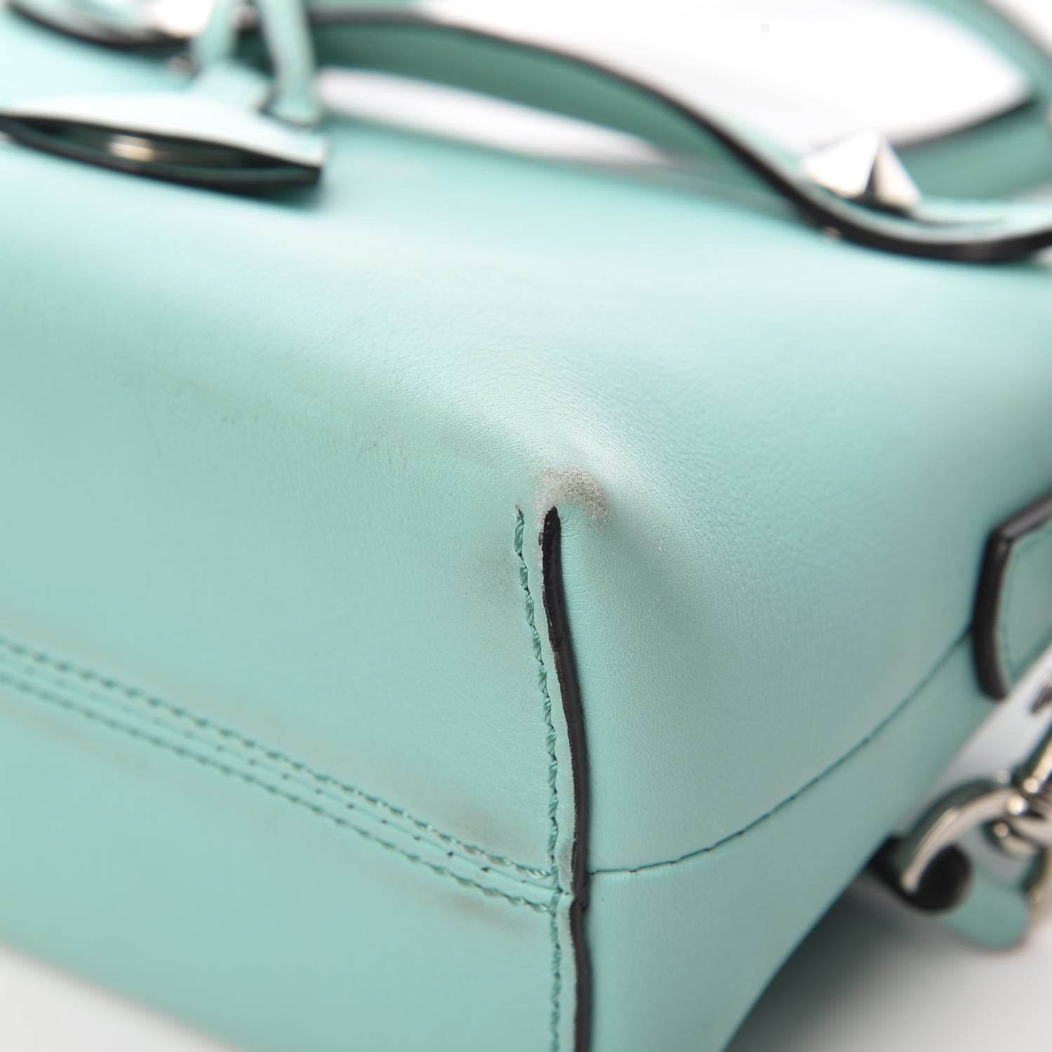 Fendi Vitello Dolce Mini By The Way Boston Bag Tiffany 10 of 17
