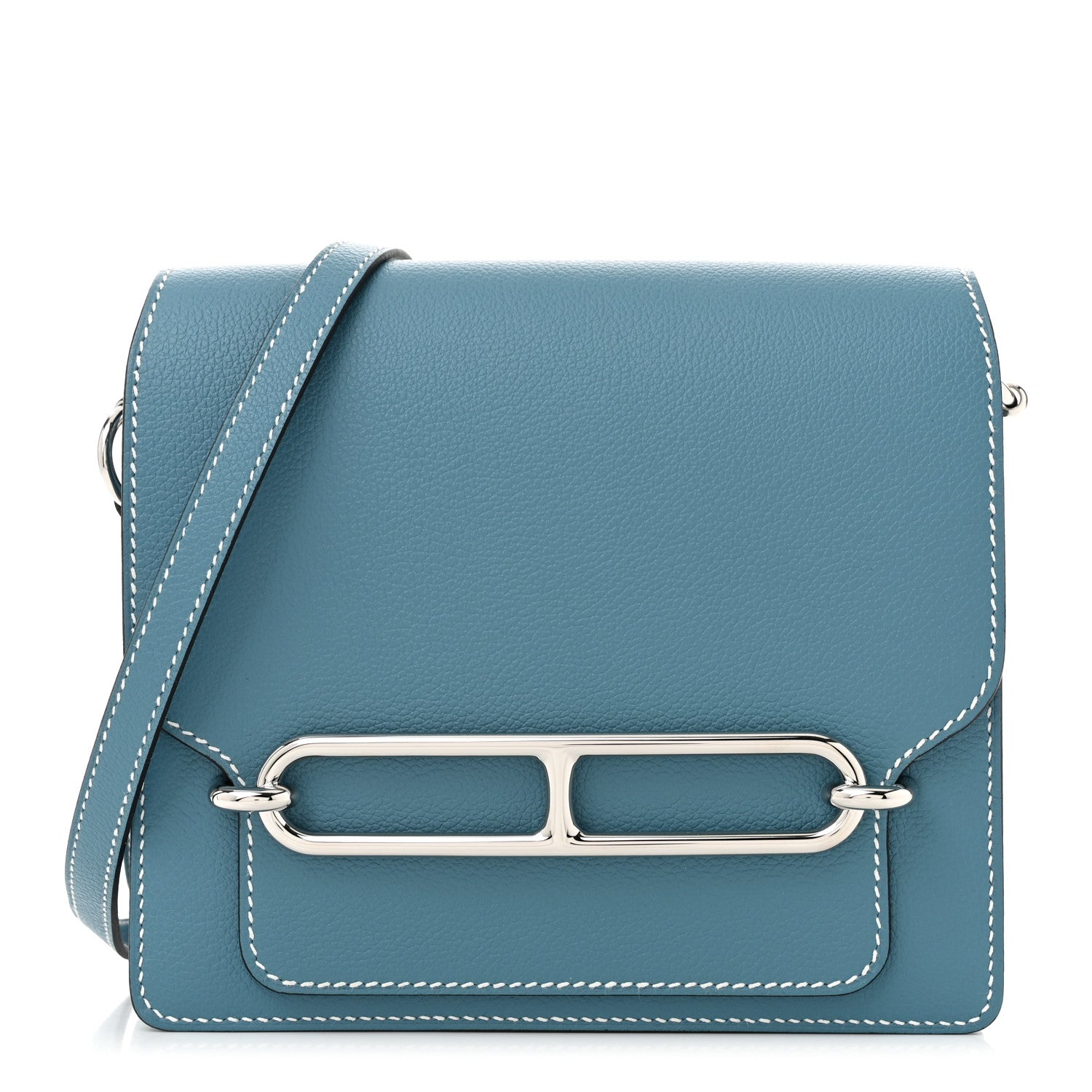 Hermes Evercolor Mini Sac Roulis New Blue Jean 1 of 11