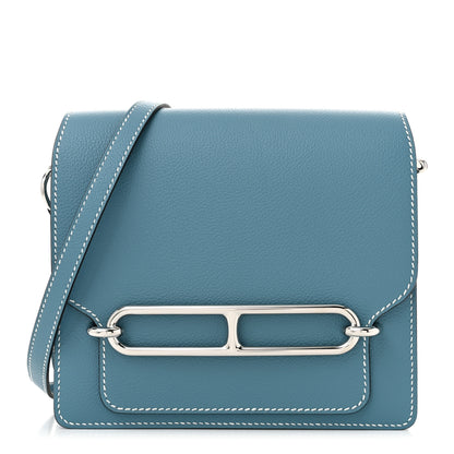Hermes Evercolor Mini Sac Roulis New Blue Jean 1 of 11