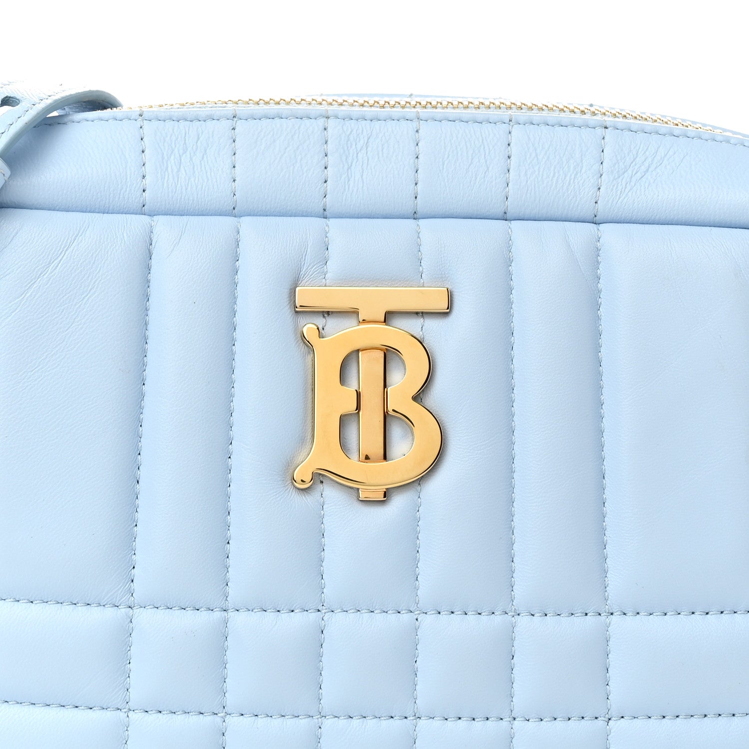 Burberry Lambskin Quilted Mini Lola Camera Bag Pale Blue 8 of 10