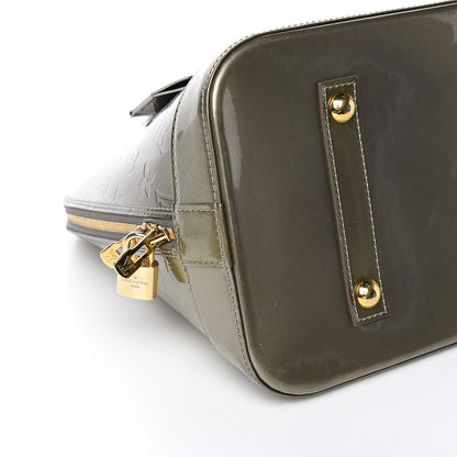 Louis Vuitton Vernis Alma MM Vert Bronze 7 of 10